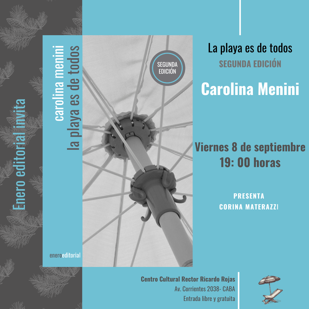 Segunda edición de la novela La playa es de todos de carolina Menini